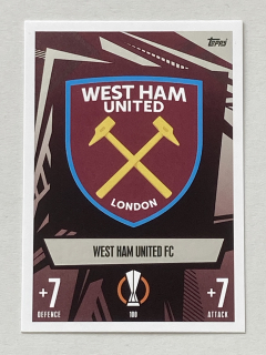 2023/24 Topps Match Attax #100 West Ham United FC - TEAM BADGE
