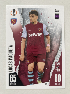 2023/24 Topps Match Attax #111 Lucas Paquetá [West Ham United FC]