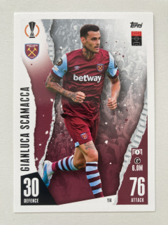 2023/24 Topps Match Attax #114 Gianluca Scamacca [West Ham United FC]