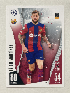 2023/24 Topps Match Attax #124 Iñigo Martínez [FC Barcelona]