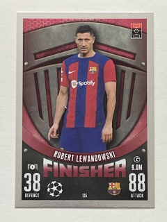2023/24 Topps Match Attax #135 Robert Lewandowski - FINISHER [FC Barcelona]