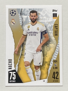 2023/24 Topps Match Attax #142 Nacho - CAPTAIN [Real Madrid F.C.]