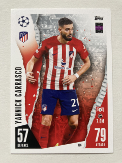 2023/24 Topps Match Attax #166 Yannick Carrasco [Atlético de Madrid]
