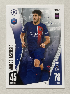 2023/24 Topps Match Attax #184 Marco Asensio [Paris Saint-Germain]