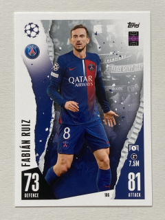 2023/24 Topps Match Attax #186 Fabián Ruiz [Paris Saint-Germain]