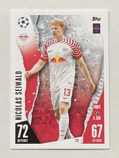 2023/24 Topps Match Attax #231 Nicolas Seiwald [RB Leipzig]