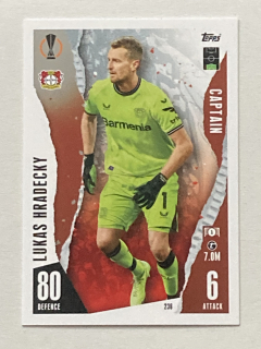 2023/24 Topps Match Attax #236 Lukas Hradecky - CAPTAIN [Bayer 04 Leverkusen]