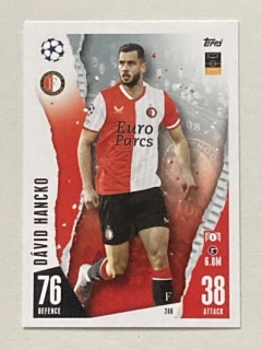 2023/24 Topps Match Attax #246 Dávid Hancko [Feyenoord Rotterdam]