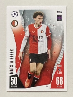 2023/24 Topps Match Attax #249 Mats Wieffer [Feyenoord Rotterdam]