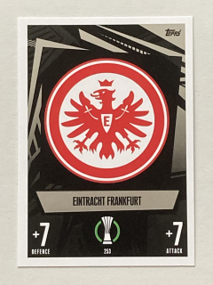 2023/24 Topps Match Attax #253 Eintrach Frankfurt - TEAM BADGE