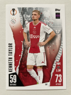 2023/24 Topps Match Attax #267 Kenneth Taylor [AFC Ajax Amsterdam]