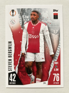 2023/24 Topps Match Attax #270 Steven Bergwijn [AFC Ajax Amsterdam]
