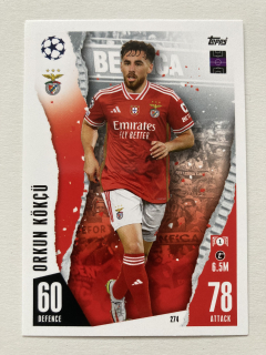 2023/24 Topps Match Attax #274 Orkun Kökçü [SL Benfica Lisboa]