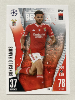2023/24 Topps Match Attax #279 Gonçalo Ramos [SL Benfica Lisboa]