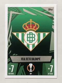 2023/24 Topps Match Attax #307 Real Betis Balompié - TEAM BADGE