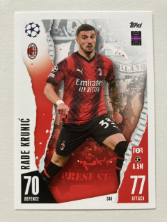 2023/24 Topps Match Attax #348 Rade Krunić [AC Milan]