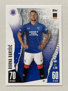 2023/24 Topps Match Attax #382 Borna Barišić [Rangers F.C.]