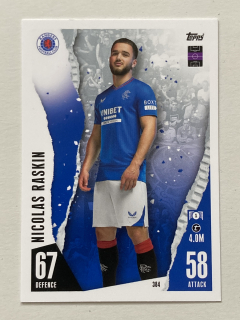 2023/24 Topps Match Attax #384 Nicolas Raskin [Rangers F.C.]