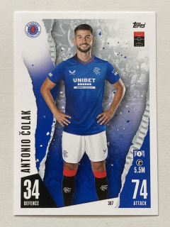 2023/24 Topps Match Attax #387 Antonio Čolak [Rangers F.C.]