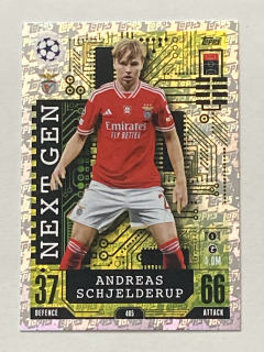 2023/24 Topps Match Attax #405 Andreas Schjelderup - NEXT GEN [SL Benfica Lisboa]