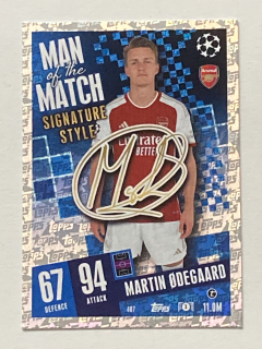 2023/24 Topps Match Attax #407 Martin Ødegaard - MAN OF THE MATCH [Arsenal FC]