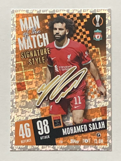 2023/24 Topps Match Attax #410 Mohamed Salah - MAN OF THE MATCH [Liverpool FC]