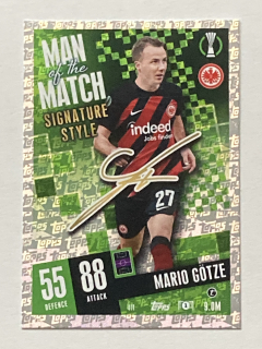2023/24 Topps Match Attax #411 Mario Götze - MAN OF THE MATCH [Eintracht Frankfurt]