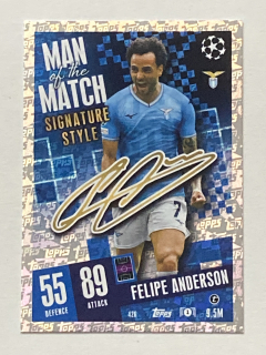 2023/24 Topps Match Attax #426 Felipe Anderson - MAN OF THE MATCH [SS Lazio]