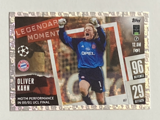 2023/24 Topps Match Attax #447 Oliver Kahn - LEGENDARY MOMENT [FC Bayern München]