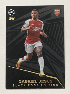 2023/24 Topps Match Attax #492 Gabriel Jesus - BLACK EDGE EDITION [Arsenal FC]