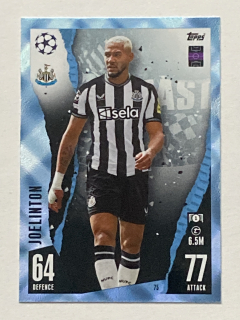 2023/24 Topps Match Attax Parallel #075 Joelinton - CRYSTAL [Newcastle United F.C.]