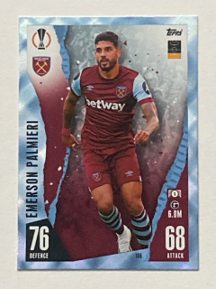 2023/24 Topps Match Attax Parallel #106 Emerson Palmieri - CRYSTAL [West Ham United FC]