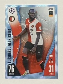 2023/24 Topps Match Attax Parallel #247 Lutsharel Geertruida - CRYSTAL [Feyenoord Rotterdam]