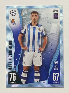 2023/24 Topps Match Attax Parallel #302 Martin Zubimendi - CRYSTAL [Real Sociedad de Fútbol]