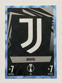 2023/24 Topps Match Attax Parallel #361 Juventus - TEAM BADGE - CRYSTAL