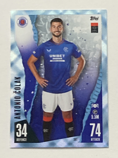 2023/24 Topps Match Attax Parallel #387 Antonio Čolak - CRYSTAL [Rangers F.C.]