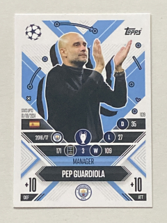 2024/25 Topps Match Attax Extra #109 Pep Guardiola - MANAGER [Manchester City]
