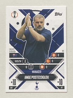 2024/25 Topps Match Attax Extra #112 Ange Postecoglou - MANAGER [Tottenham Hotspur]