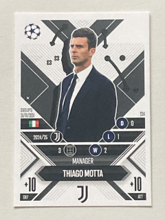 2024/25 Topps Match Attax Extra #124 Thiago Motta - MANAGER [Juventus]