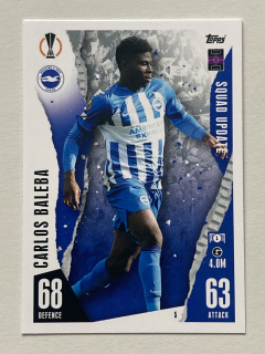 2023/24 Topps Match Attax Extra #005 Carlos Baleba - SQUAD UPDATE [Brighton & Hove Albion F.C.]