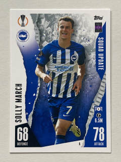 2023/24 Topps Match Attax Extra #006 Solly March - SQUAD UPDATE [Brighton & Hove Albion F.C.]