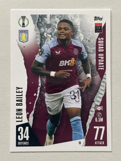 2023/24 Topps Match Attax Extra #010 Leon Bailey - SQUAD UPDATE [Aston Villa]