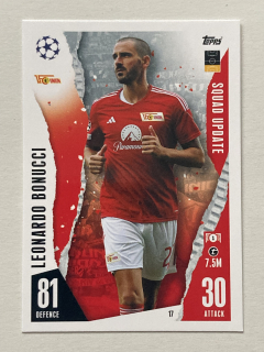 2023/24 Topps Match Attax Extra #017 Leonardo Bonucci - SQUAD UPDATE [1.FC Union Berlin]