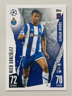 2023/24 Topps Match Attax Extra #024 Nico González - SQUAD UPDATE [FC Porto]