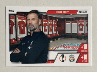 2023/24 Topps Match Attax Extra #049 Jürgen Klopp - MANAGER [Liverpool FC]