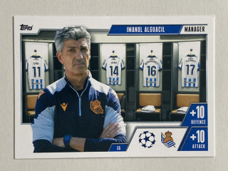 2023/24 Topps Match Attax Extra #055 Imanol Alguacil - MANAGER [Real Sociedad de Fútbol]