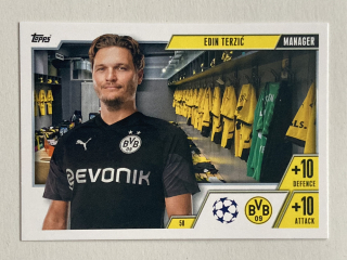 2023/24 Topps Match Attax Extra #058 Edin Terzić - MANAGER [Borussia Dortmund]
