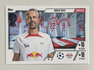 2023/24 Topps Match Attax Extra #059 Marco Rose - MANAGER [RB Leipzig]