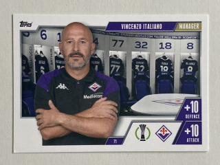 2023/24 Topps Match Attax Extra #071 Vincenzo Italiano - MANAGER [ACF Fiorentina]