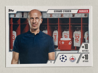 2023/24 Topps Match Attax Extra #072 Gerhard Struber - MANAGER [FC Salzburg]